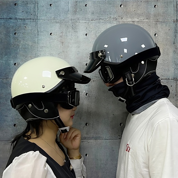 VOSS vintage motorcycle helmet scooter personality helmet Shopee