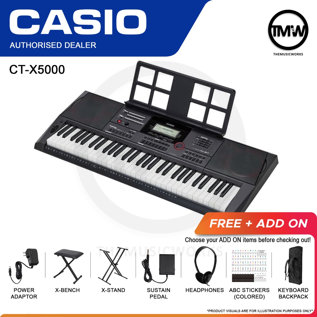 Casio Electronic Keyboard CTX5000 61 keys Touch Response Portable
