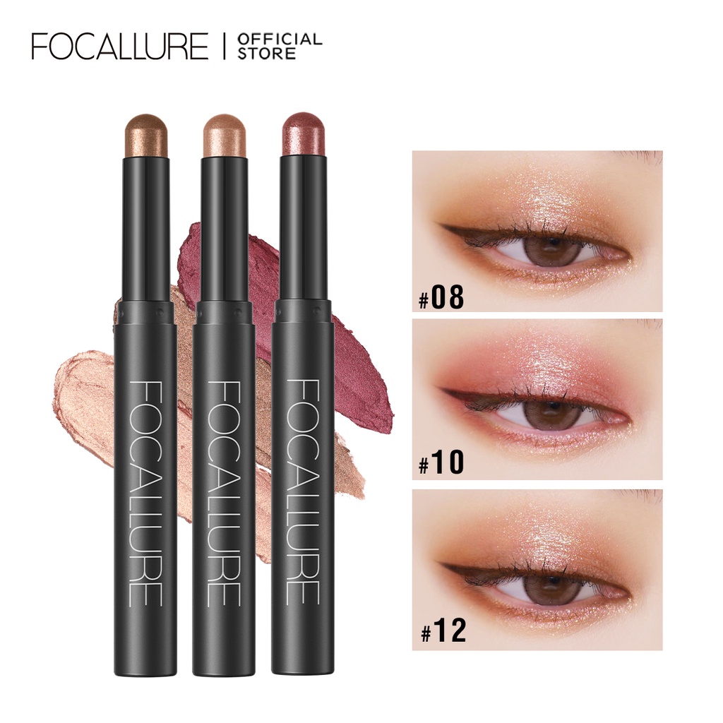 FOCALLURE 12 Colors Beauty Highlighter Eyeshadow Pencil Beauty Shimmer
