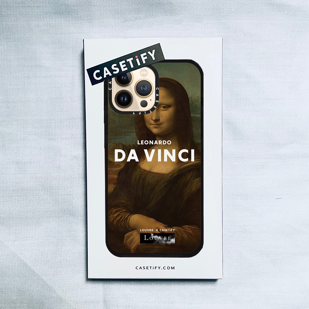 CASETiFY X LOUVRE LEONARDO DA VINCI Black Case IPhone 14 13 12 11 Pro