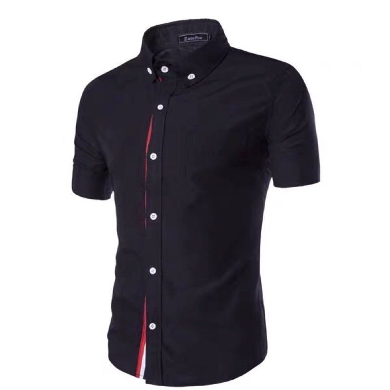 Emw mens Formal Polo Men's Summer Shirts Short sleeve Slim Shirt for ...