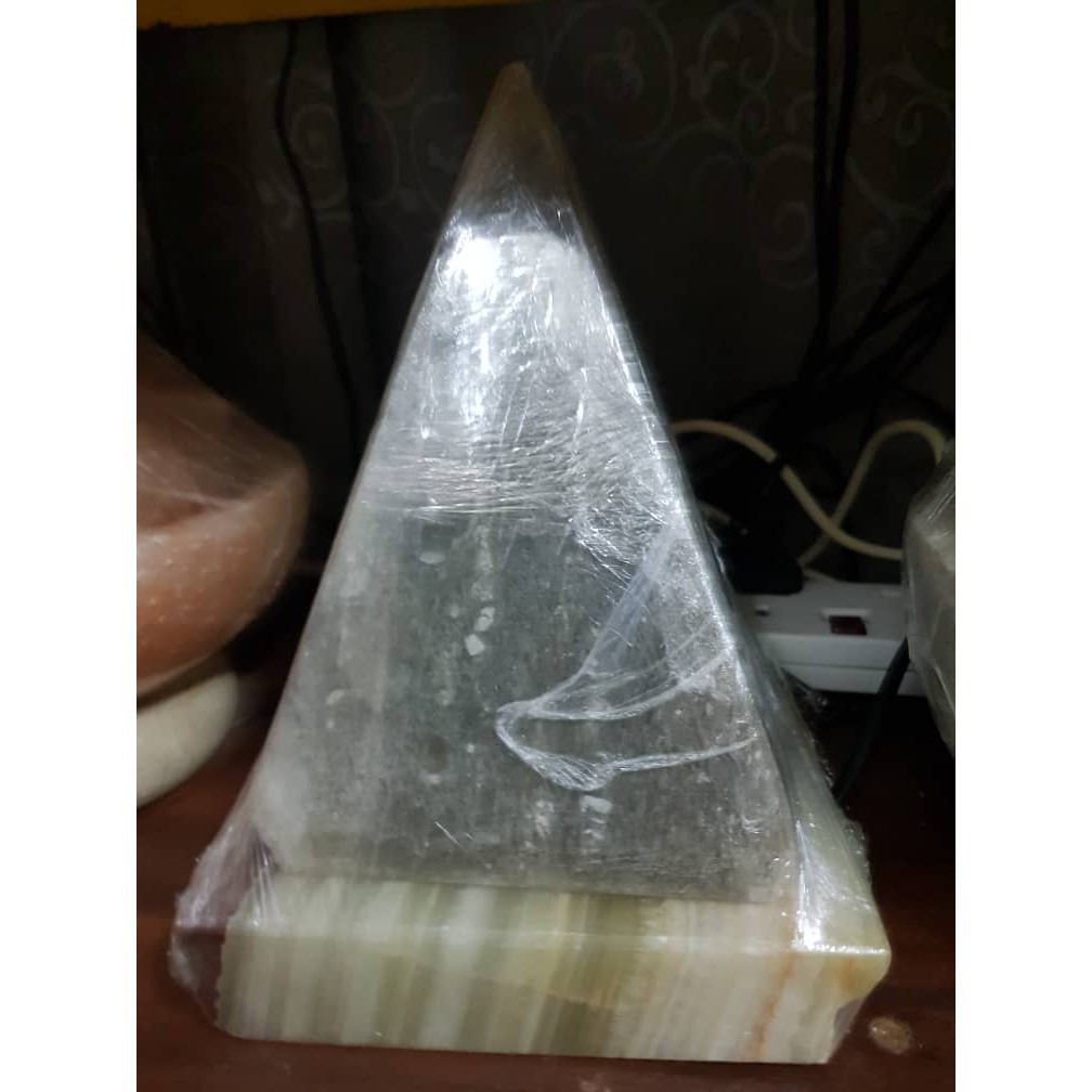 Himalayan Rock Grey Salt Lamp (Pyramid Shape) | Shopee Philippines