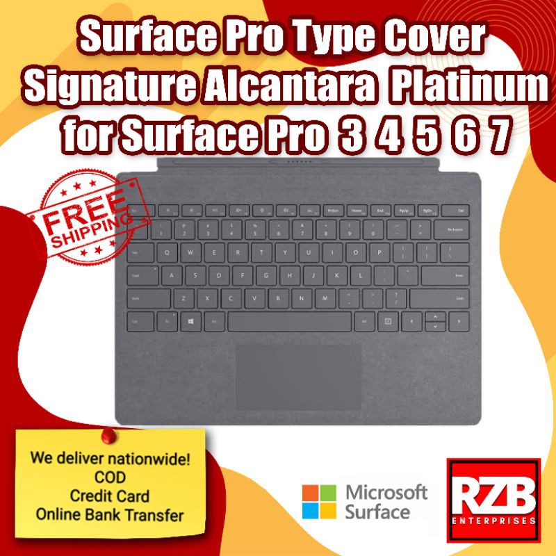 Surface Pro Signature Type Cover Platinum | Shopee Philippines