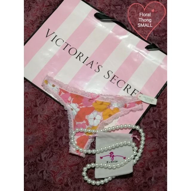 Victoria's Secret Underwear Floral Design Thong