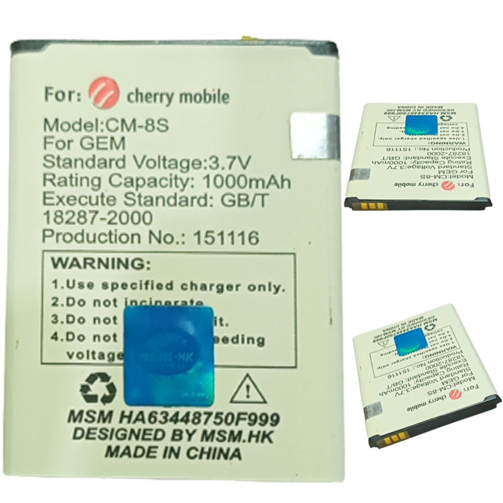 Cherry Mobile CM8S GEM 1000Mah Long Lasting Liion MSM HK Battery