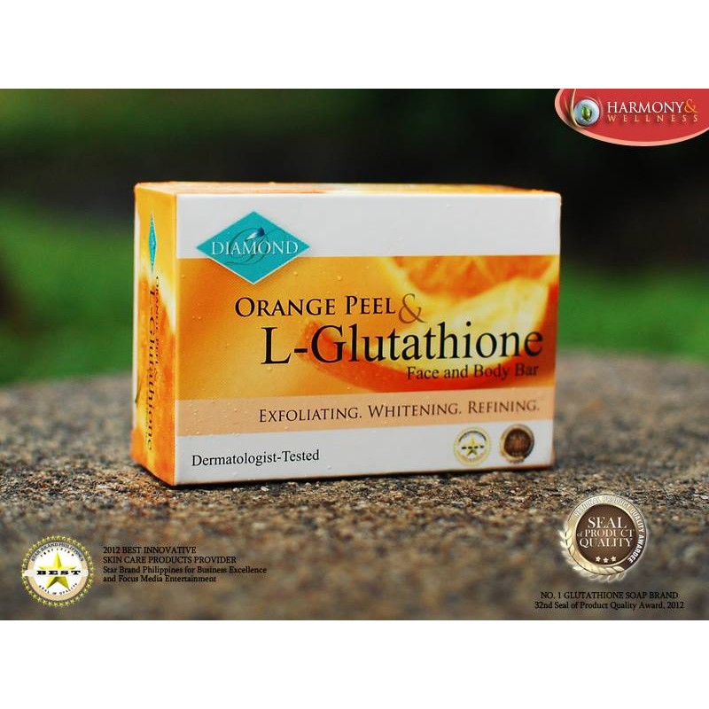 diamond orange peel & l glutathione soap review Diamond Orange Peel & L-Glutathione Soap 150g
