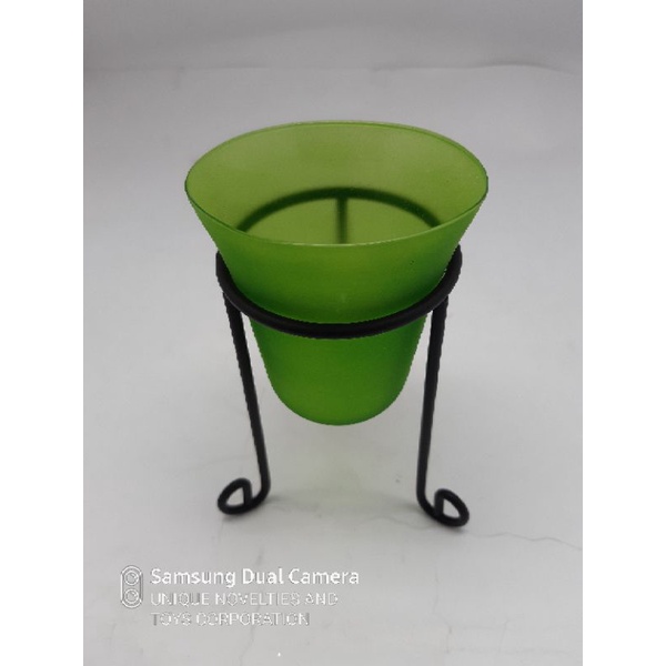 GREEN CONE SHAPE GLASS CANDLE HOLDERS STAND Shopee Philippines