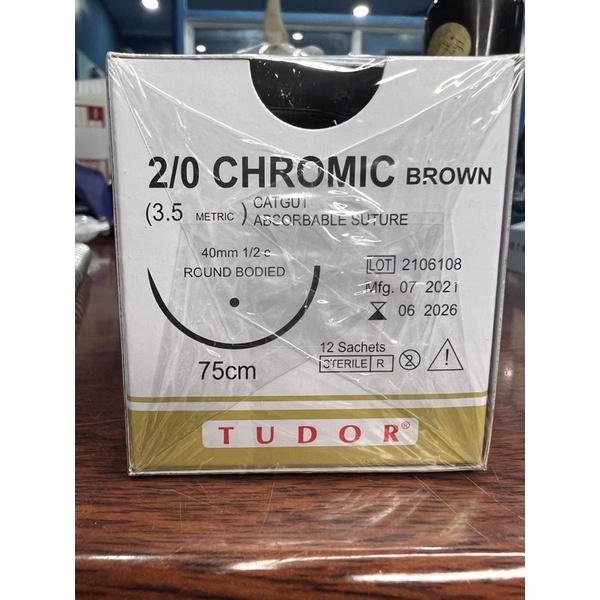 Chromic Catgut Absorbable Suture 0 1.0 2.0 3.0 4.0 Round and Cutting 12 ...