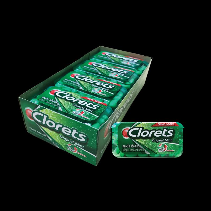 [TKM] Clorets Acti Fresh Mint Flavored Tablets (12 x 14g Box) | Shopee ...