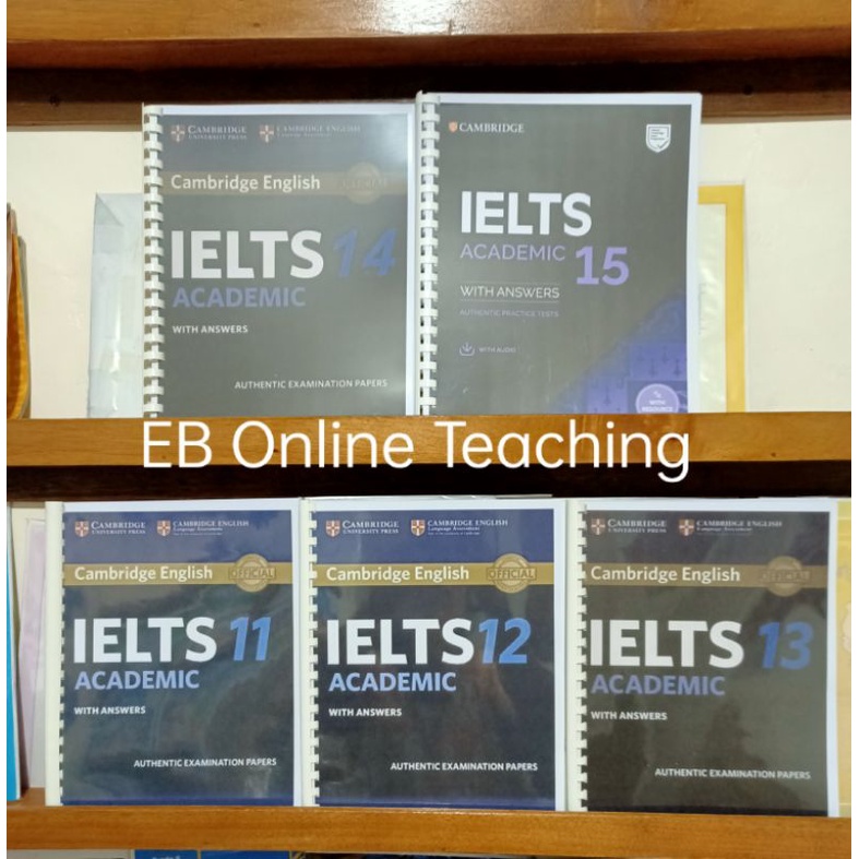 Bundle of IELTS Academic Practice Books 11,12,13,14,15 | Shopee ...
