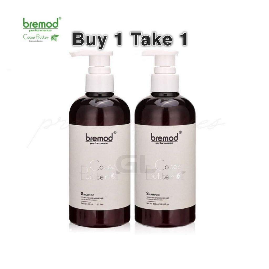 (BUY 1 TAKE 1) Bremod Cocoa Butter Shampoo & Conditioner 400mL Shopee