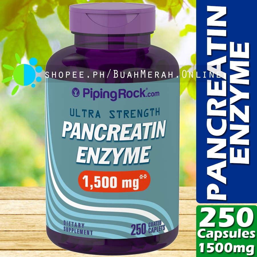 PANCREATIN ENZYME 1500mg x 250 Caplets Capsules Supplement Shopee