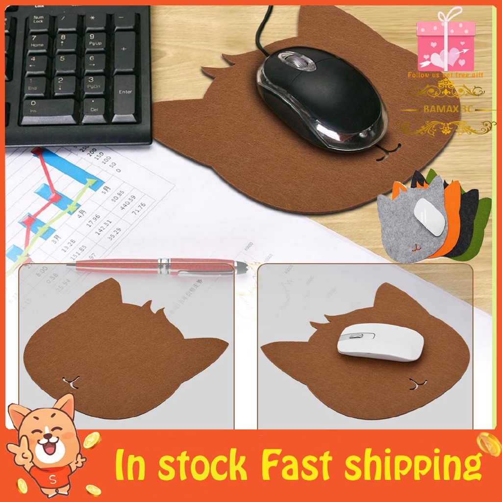 [READY STOCK] Anti-static Dust-proof Mouse Pad Office Desk Cute Cat ...