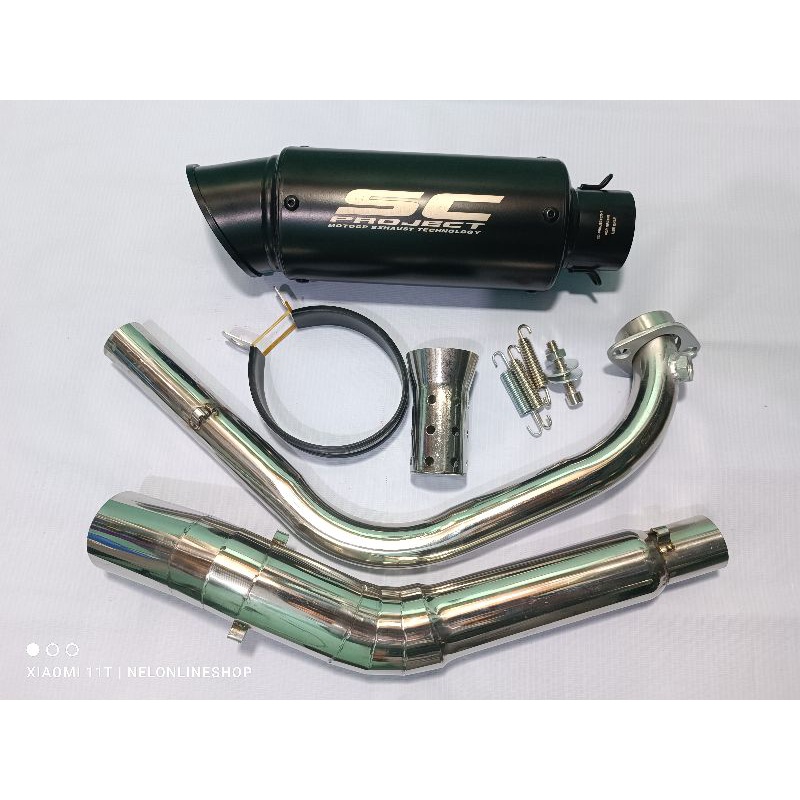Sc Project with Elbow Stainless for Suzuki Raider 150 Carb/Fi | Shopee ...