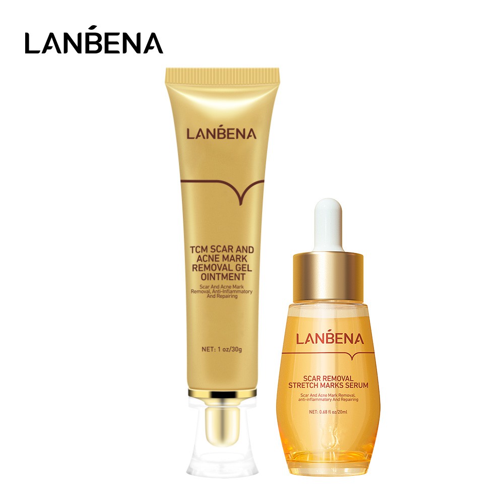 LANBENA Acne Scar Removal Gel + Serum Stretch Marks Anti Treatment