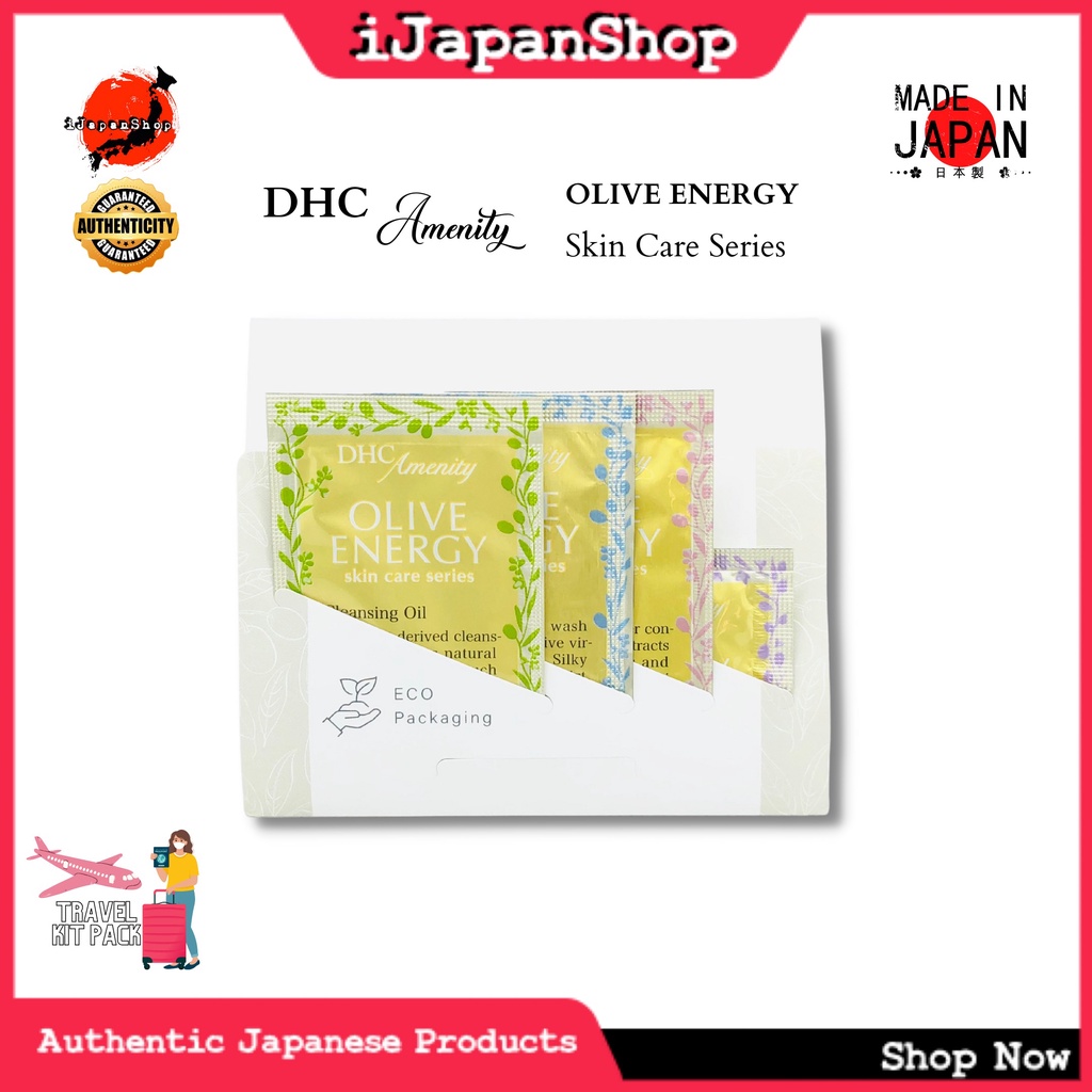DHC Amenity Brightening Olive Energy Skin Care Travel Kit Shopee