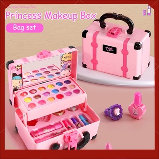 Girls Makeup Kit Real Kids Make Up Set Cosmetics Play Set Washable Safe with Carry Case for Little Girls Party Game Chrismas Birthday Gift, 20pcs/set