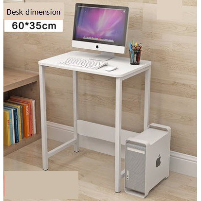 AC-1 Office Computer table 60*35*73.5cm (White) fixed height, white ...