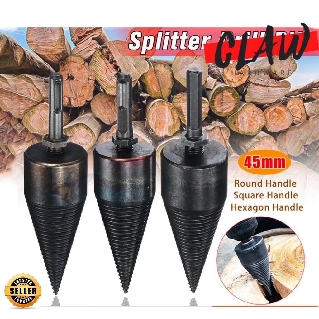 CLAW 32mm/42mm High Speed Twist Drill Bit Wood Splitter Screw Cones ...