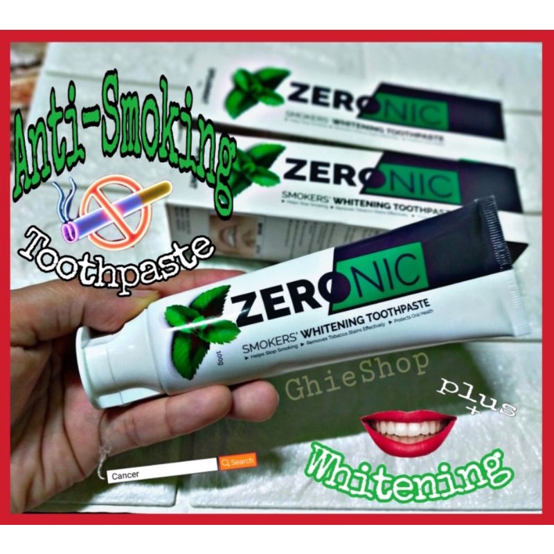 stain removal toothpaste Original Zeronic Smoker's Whitening Anti
