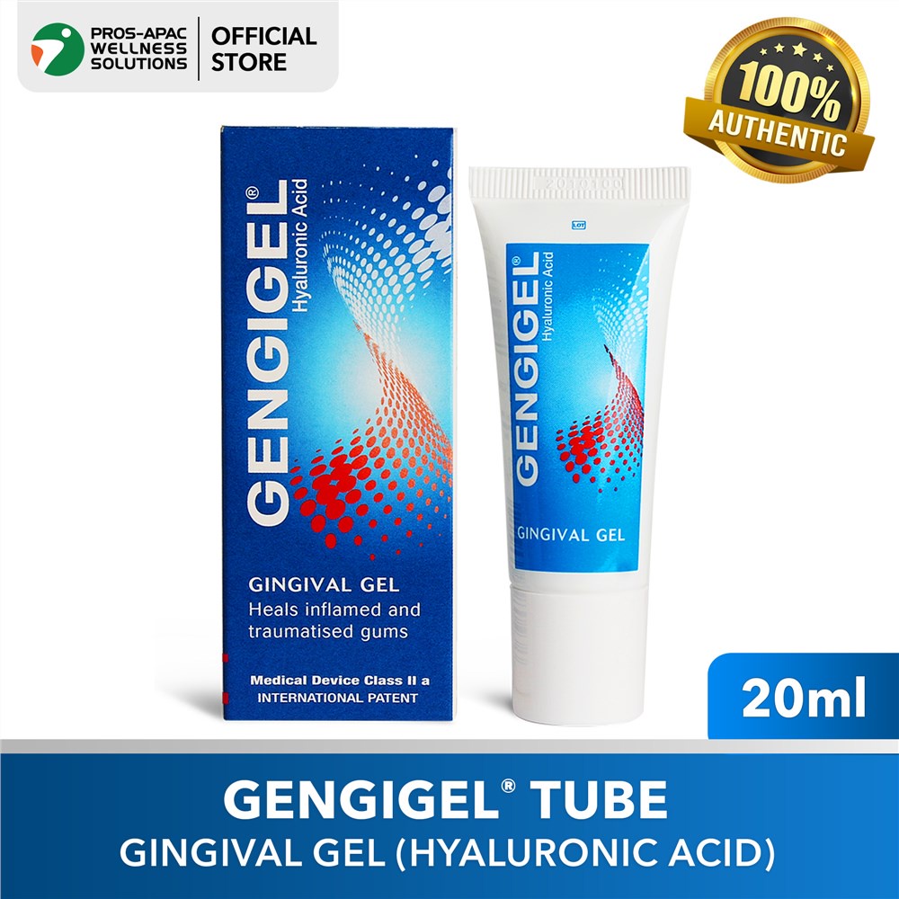 GENGIGEL Tube 20ml Gingival Gel (Hyaluronic Acid) For Wound Healing