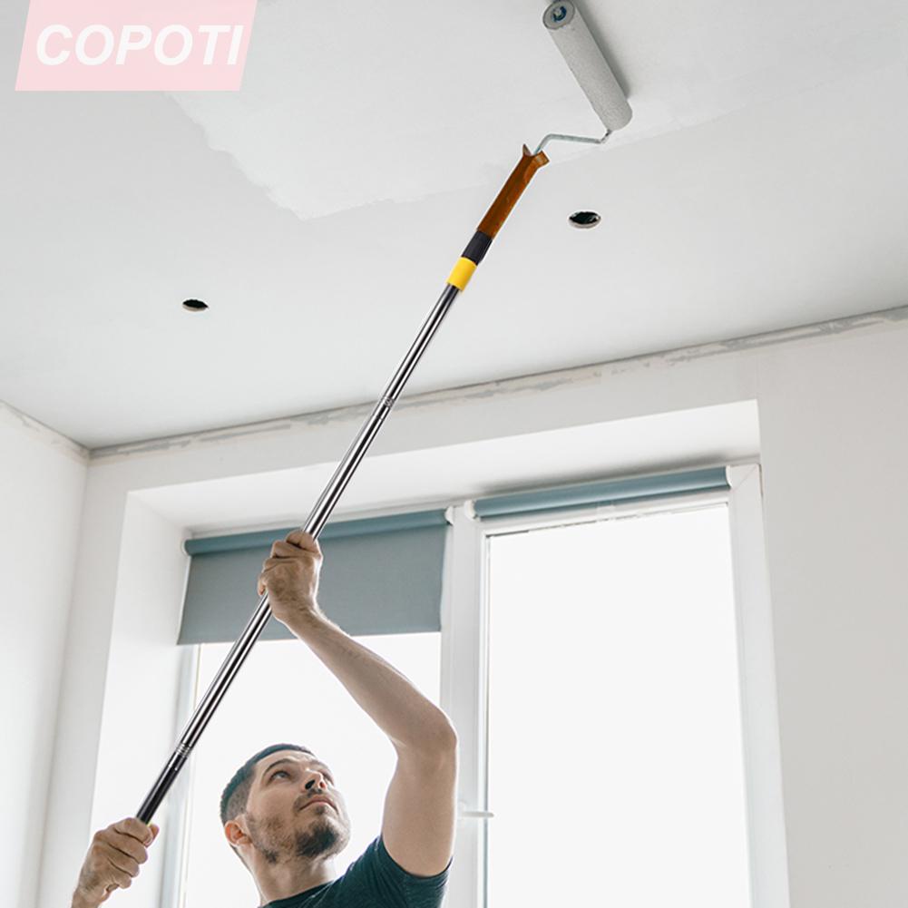 Retractable Paint Roller Extension Pole Detachable Extender Stick Telescopic Ceiling Wall