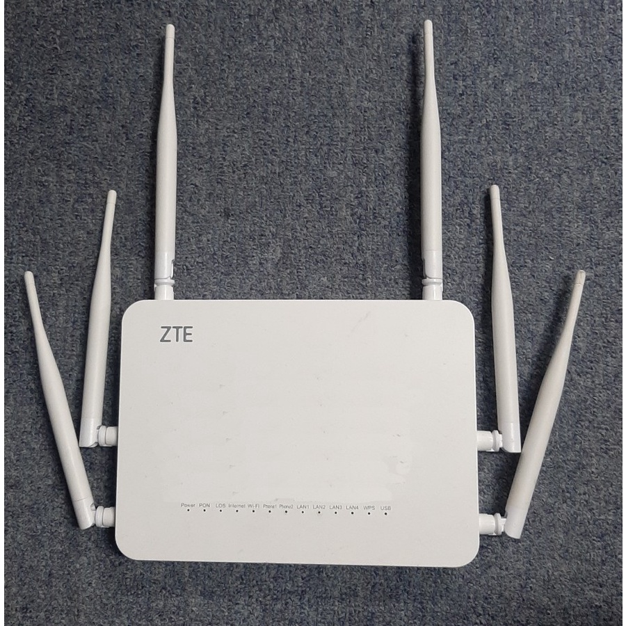 ZTE ZXHN F670 6 Antenna GPON ONT Modem Router Access Point | Shopee ...
