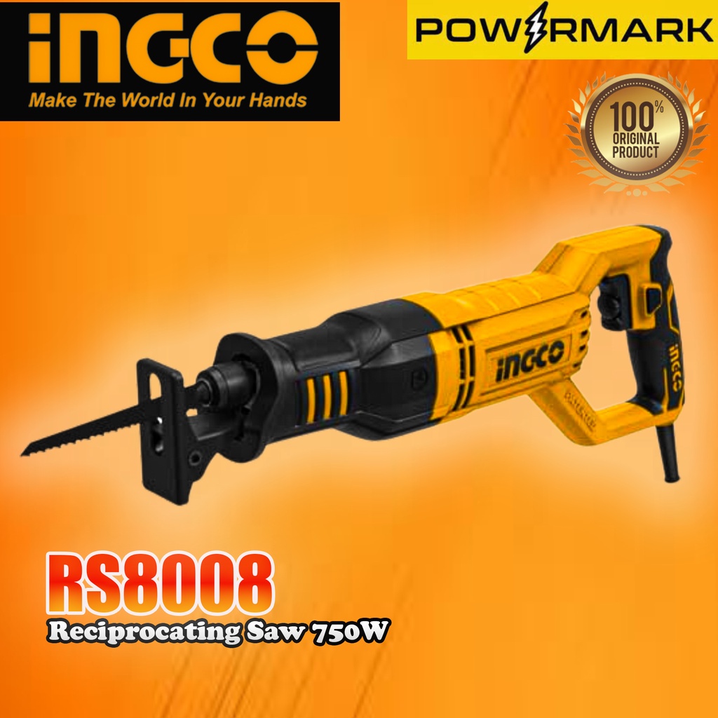 INGCO RS8008 Reciprocating Saw 750W [POWERMARK | IPT] | Shopee Philippines