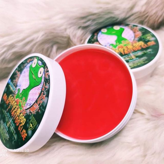 GECKO'S BLOOD BALM & TATTOO GLIDE EMOLLIENT 200grams (FREE STICKERSsss ...