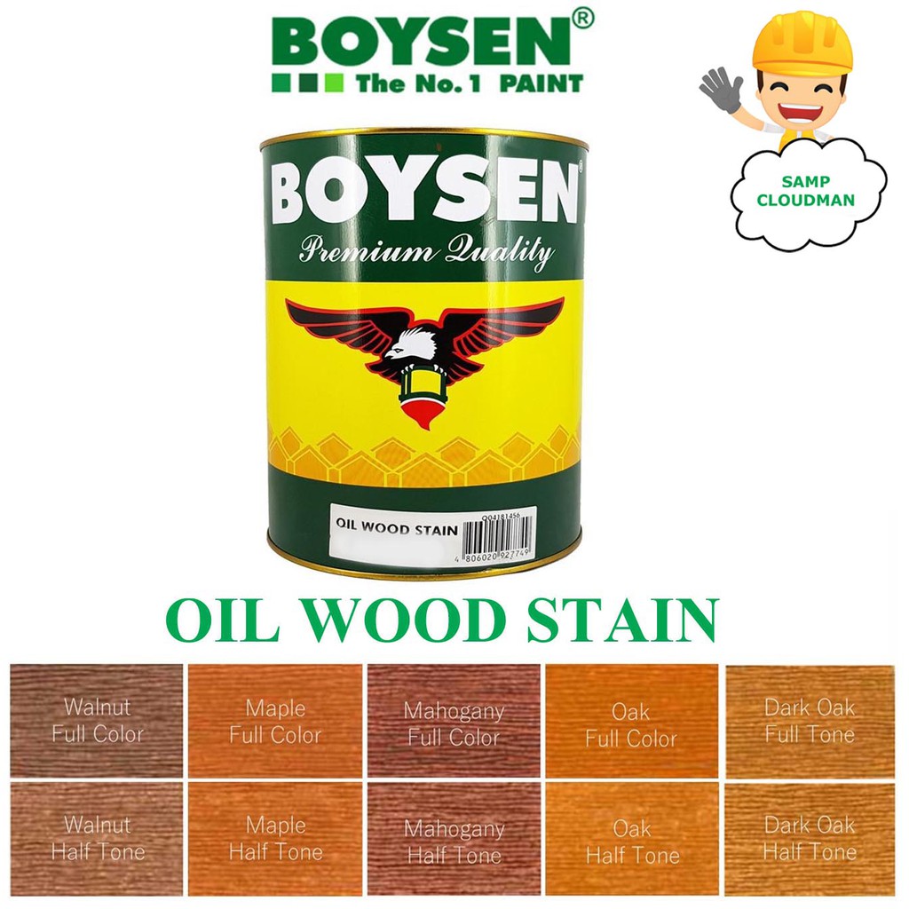 Boysen Oil Wood Stain Quart Size / 1 Liter /Walnut Maple Mahogany Oak