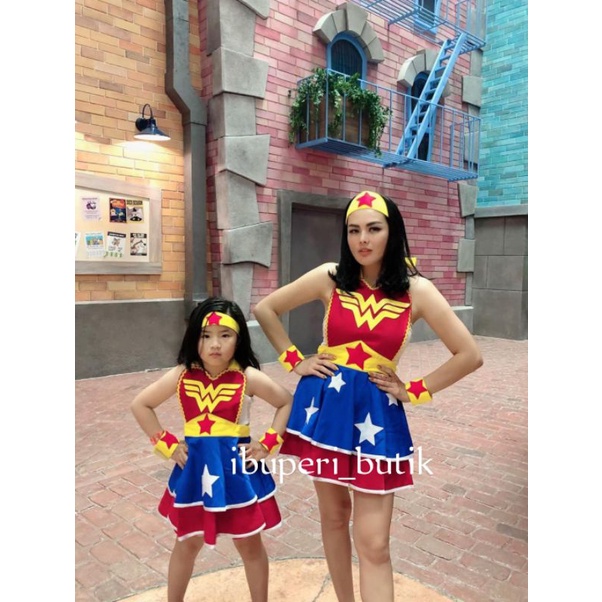 Special Edition Apron Costume Wonder Woman Adult And Child Shopee