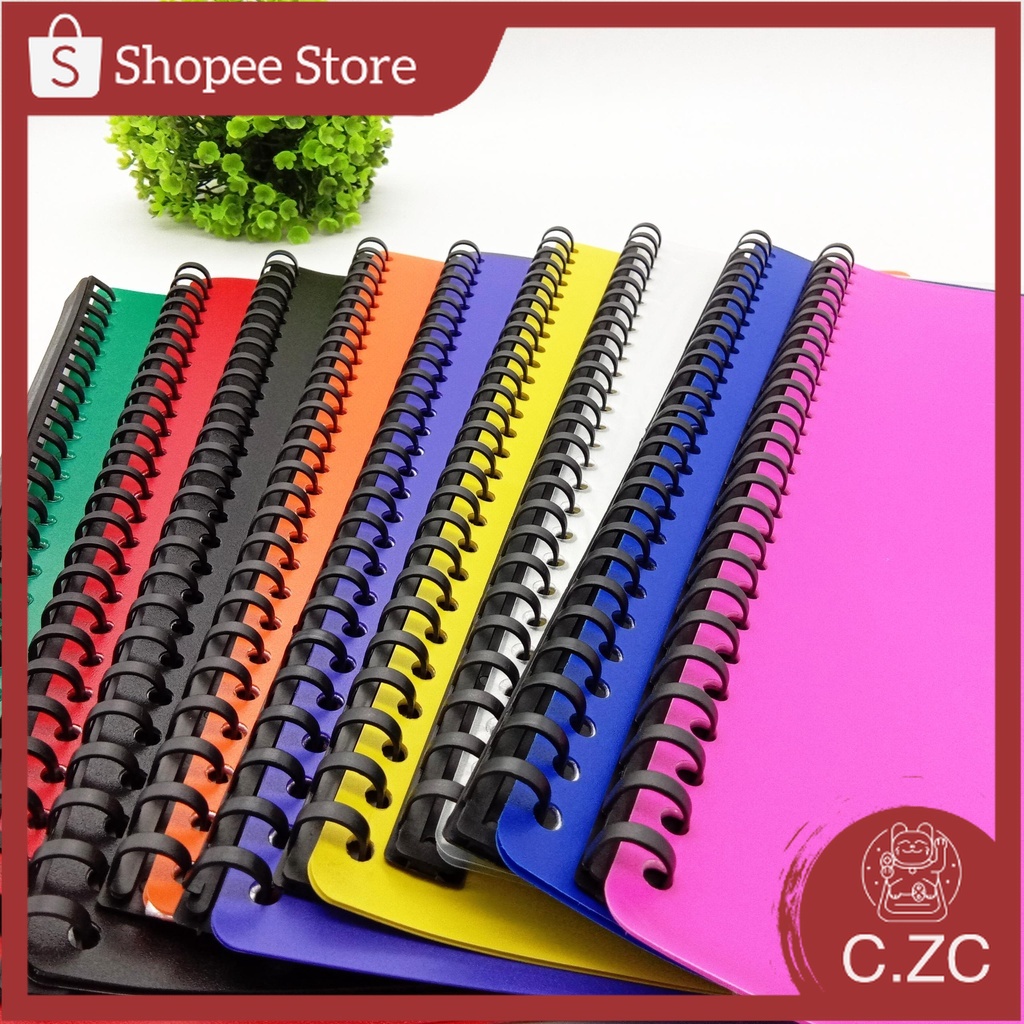 CZC Plastic Clearbook Refill Long Short Colored Clear Book, Documents