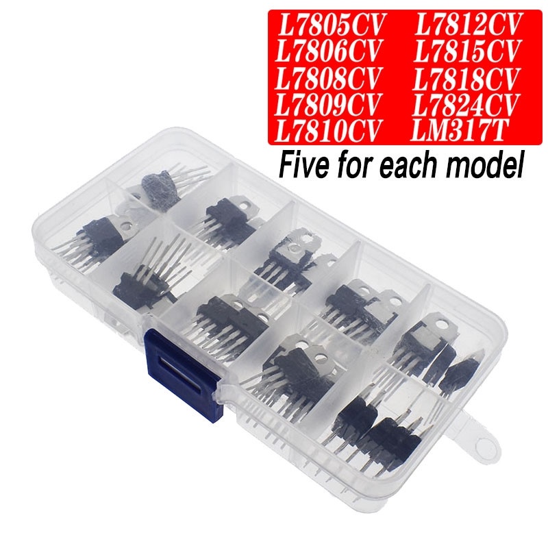 LM317T L7805 L7806 L7808 L7809 L7810 L7812 L7815 L7818 L7824 Transistor ...