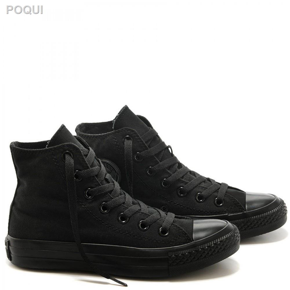 HOT Sale Converse highcut Chuck Taylor All Star Core Men' s and women's shoes color black white