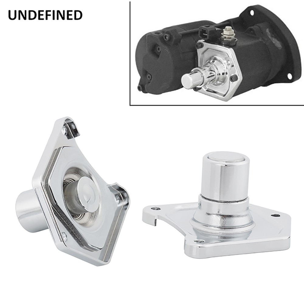 JK For Harley Twin Cam Motorcycle Solenoid Cover Push Button Starter CNC Aluminum EVO Dyna