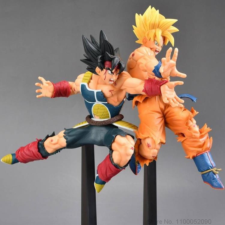 18cm Bandai Anime Dragon Ball Figure Goku And Burdock Figure Brinquedos ...