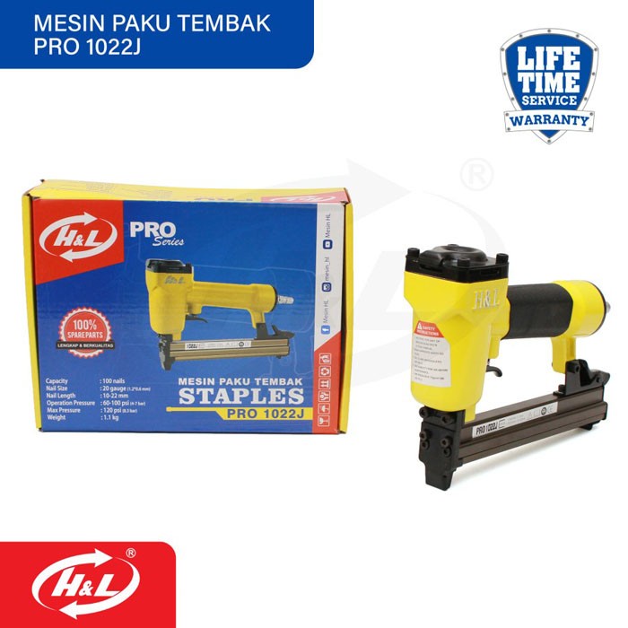 MESIN Hl Pro 1022J Compressor Air Stapler Staple Shooting Nail Machine ...
