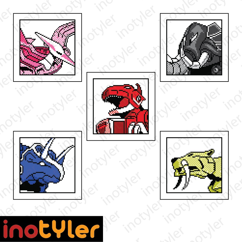 Mighty Morphin Power Rangers Megazord Dinozord Power Ranger Superhero ...