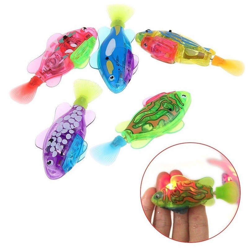 Ready Stock】Creative Swimming Robofish Activated Battery Powered Robo ...