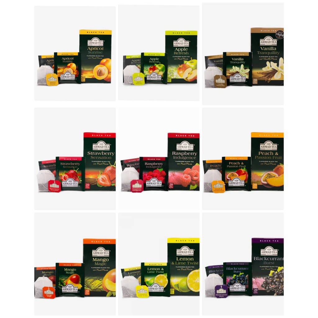 Ahmad Tea's Apricot Sunrise Flavored Black Tea Bags - 20 count