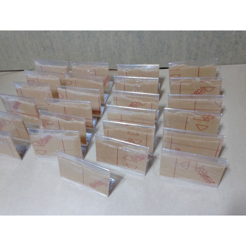 Acrylic Tent Card Holder Slant Style Shopee Philippines