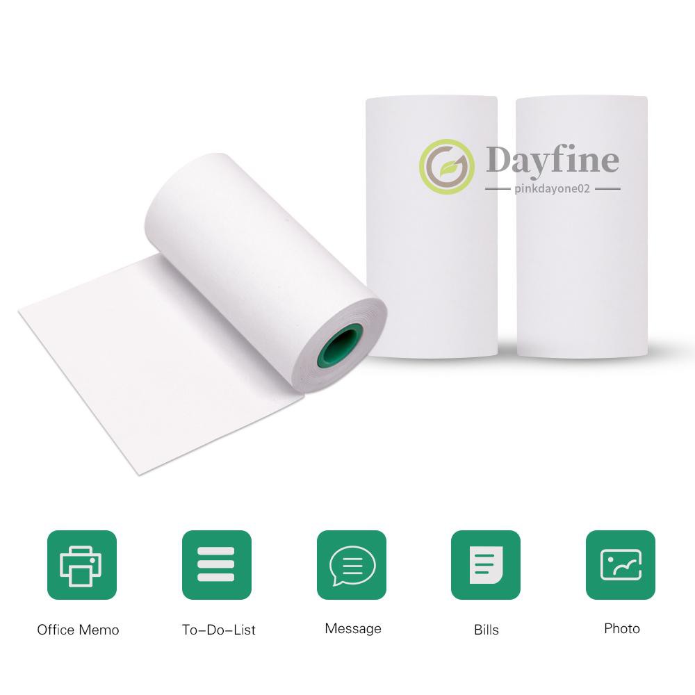 Preservation Note Thermal Paper Roll 56*30mm / 2.2*1.2in BPA-Free Black ...
