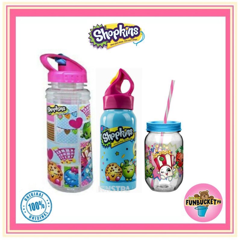 ORIGINAL SHOPKINS WATER BOTTLE / TUMBLER / MASON JAR | Shopee Philippines