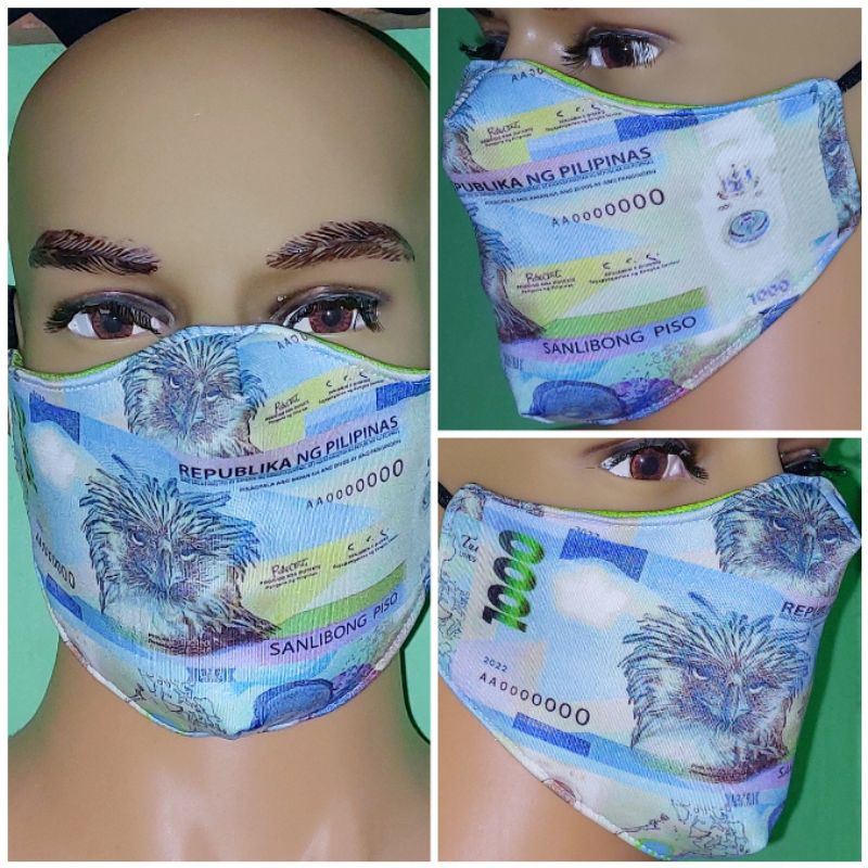Money facemask design Shopee Philippines
