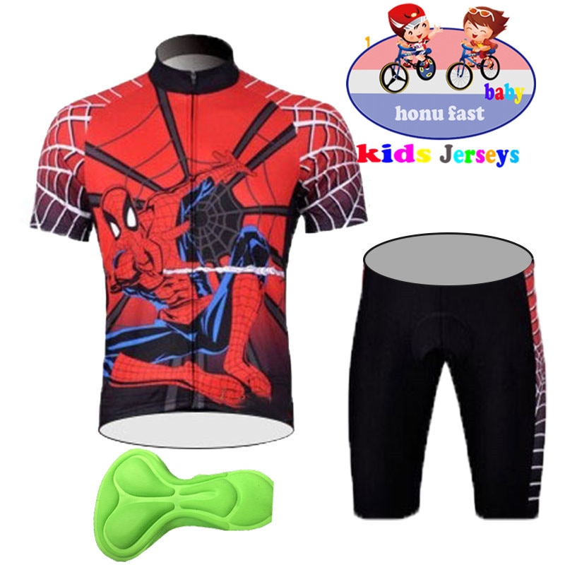 bike team uniform 2021 NEW kid cycling jersey Super hero summer