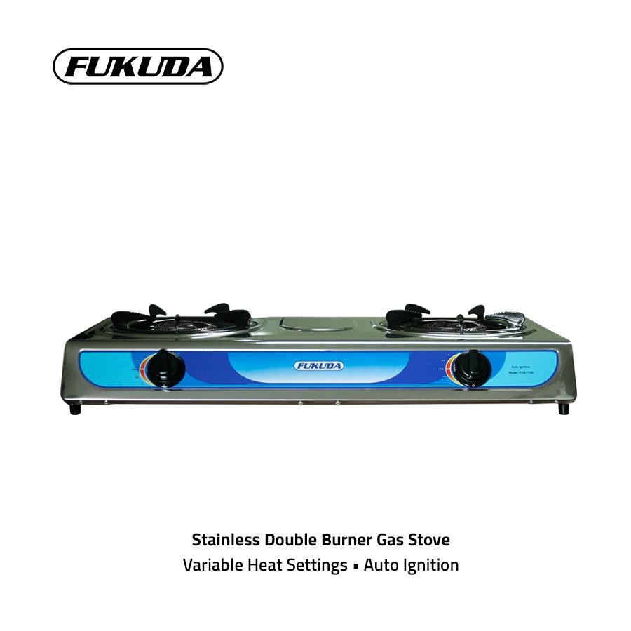 Fukuda FGS710S Stainless Double Burner Gas Stove Shopee Philippines
