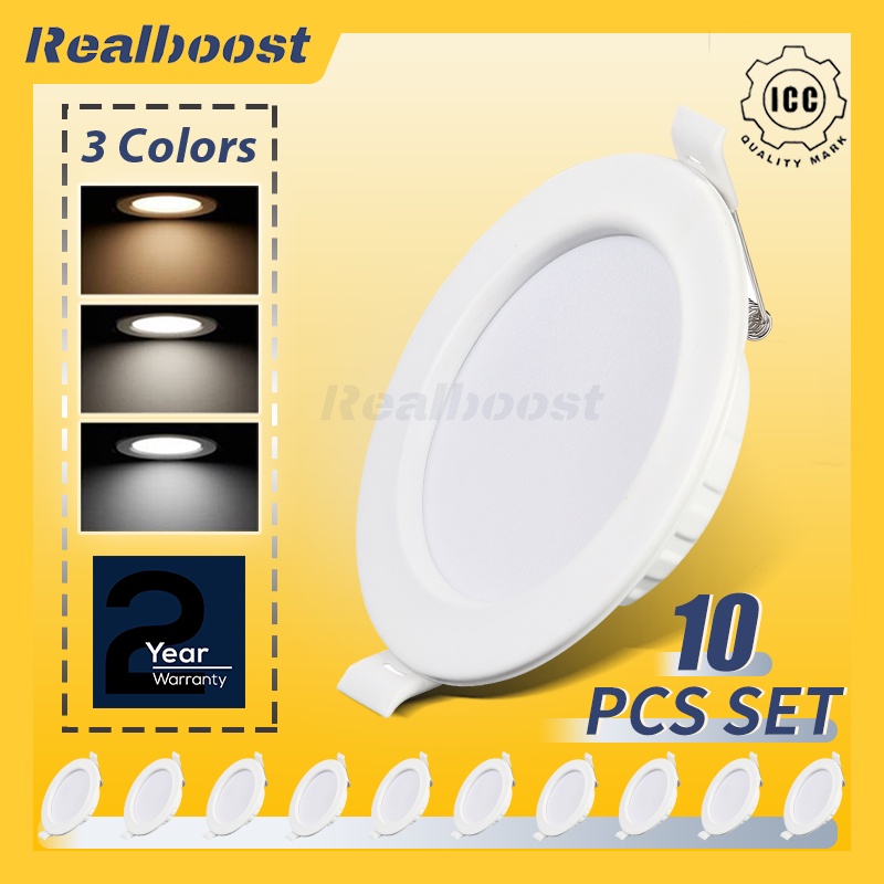 Realboost 10 Pack Downlight LED Pin Light Ceiling Lights 5/9/12/18W