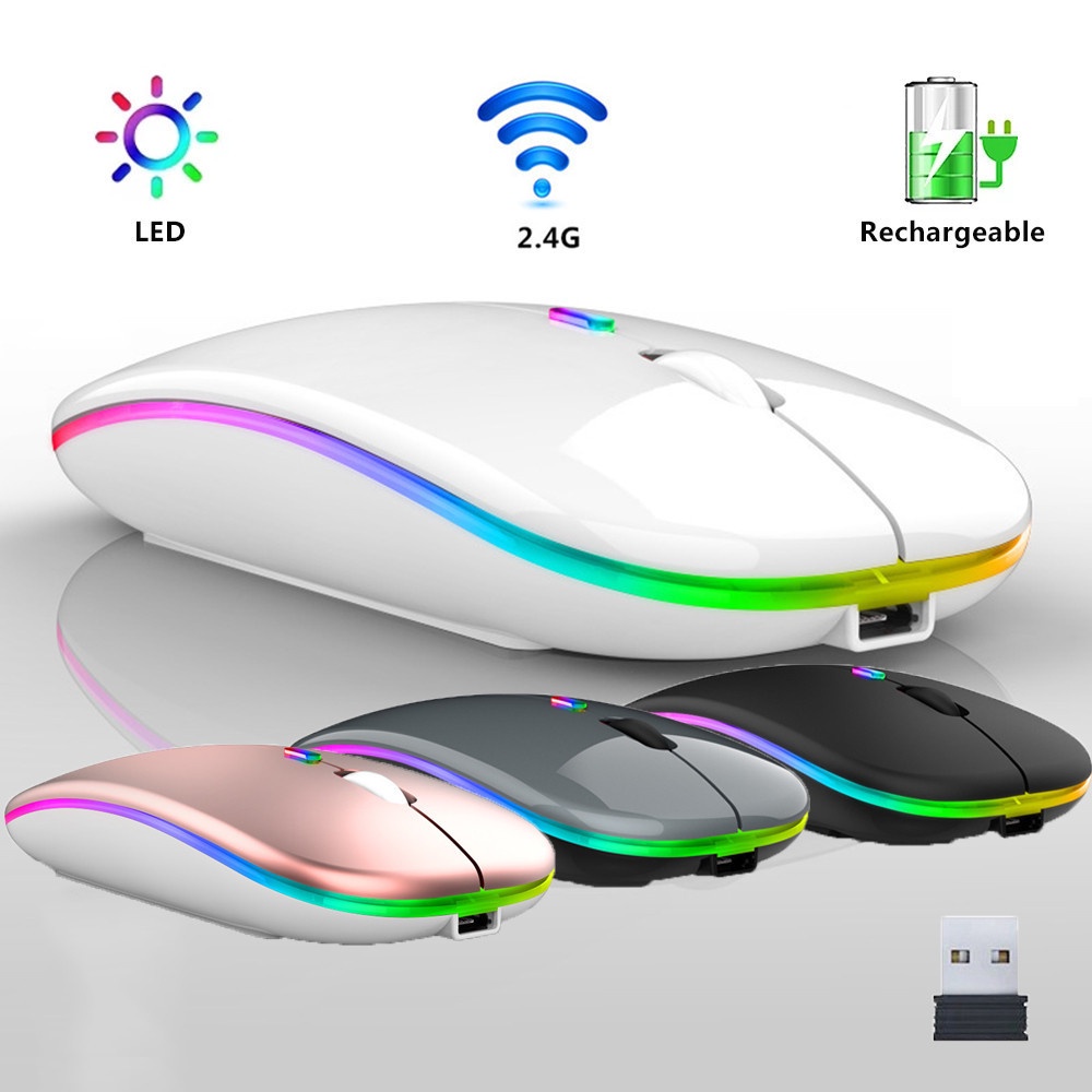 Rechargeable Wireless Mouse Bluetooth Mouse Silent Mause Wifi Mouse ...