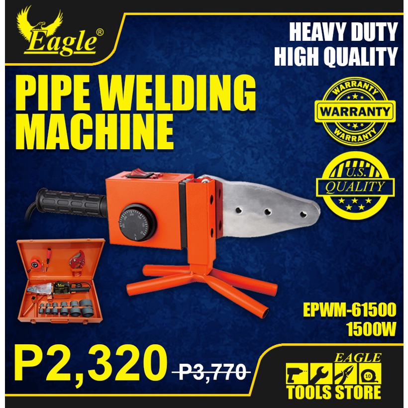 PVC PPR Pipe Welding Fusion Machine + FREE TAPE MEASURE & PVC PIPE