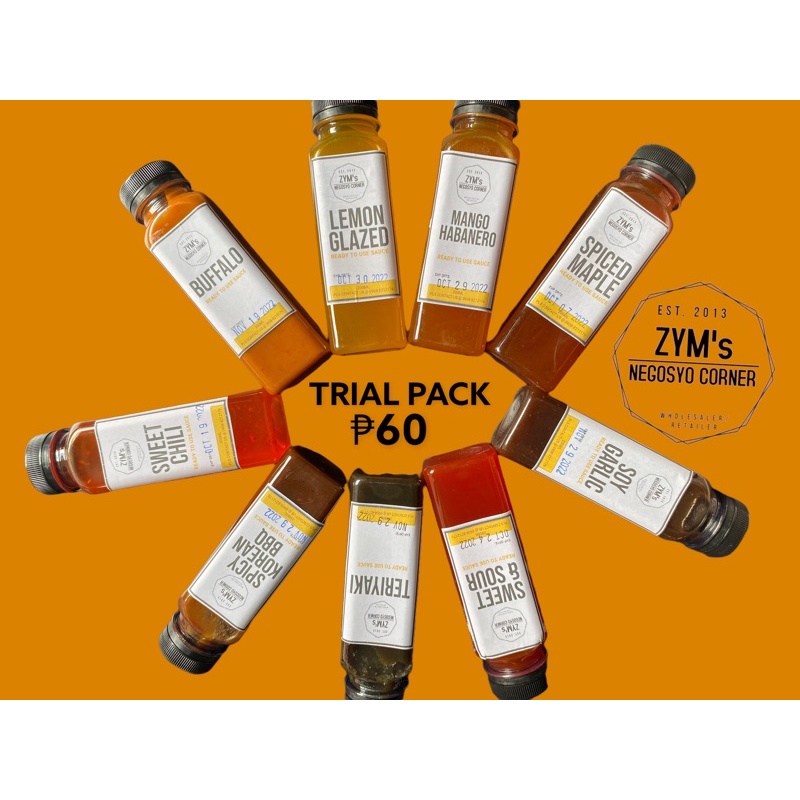 CHICKEN WINGS SAUCES trial pack Shopee Philippines